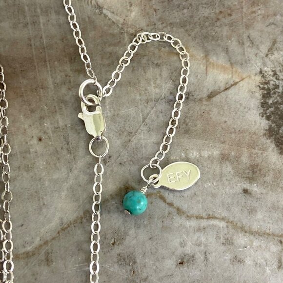 Sterling Silver 925 EFY Dainty Double Heart Pendant Necklace 18" Cable Chain - Picture 9 of 16